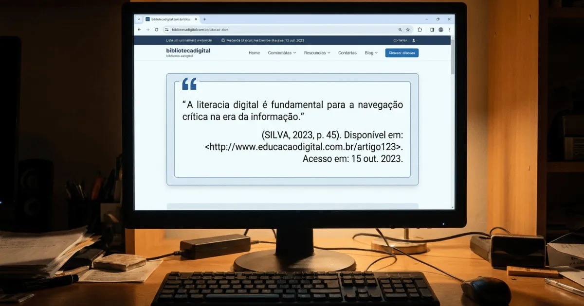 Como Citar Site sem Autor na ABNT: Regras e Exemplos